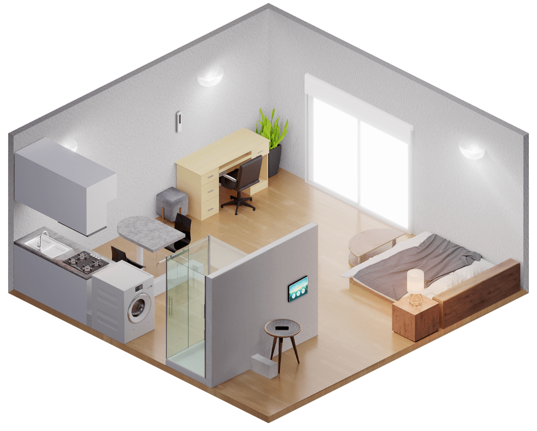 Appartment 3D isometric vue